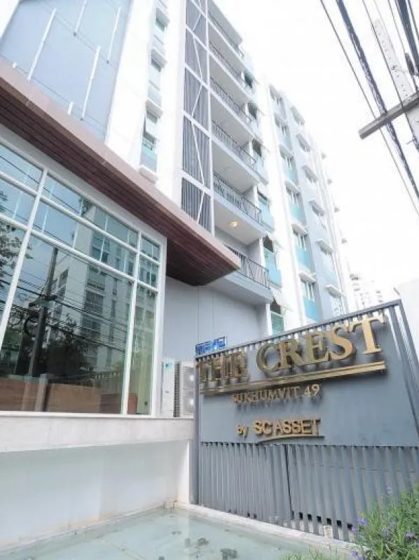 ขาย/ให้เช่า The Crest Sukhumvit 49 ขนาด 1ห้องนอน 1ห้องน้ำ เฟอร์ครบ ใกล้ BTSทองหล่อ มาก่อนได้ก่อน