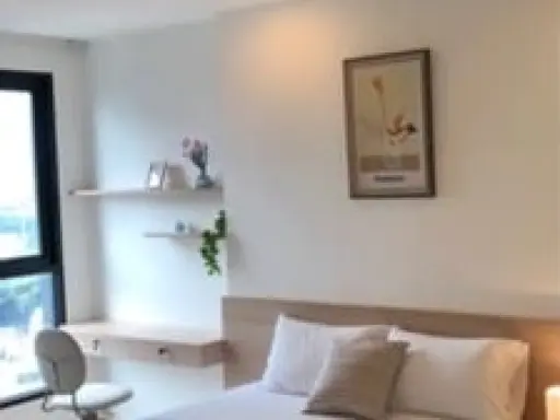ขาย คอนโด Ideo Q Chula-Samyan ห้องตกแต่งโทนสีอบอุ่น สบายตา พร้อมเฟอร์นิเจอร์ครบครัน จองด่วนๆ จ้า images