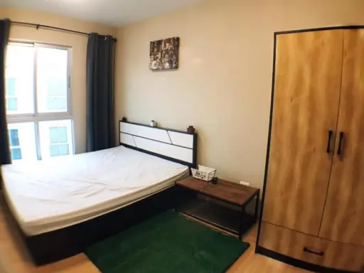 This room is decorated in vintage style. Super classic and livable Plum Condo Chaengwattana Station Phase 2