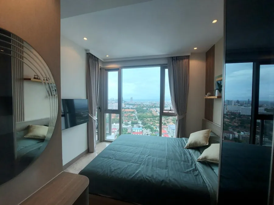 For rent Riviera Ocean Drive ห้องแต่ง built-in อย่างดี ชั้น 41 วิวทะเลสุดปัง อย่ารอช้า รีบจองด่วน