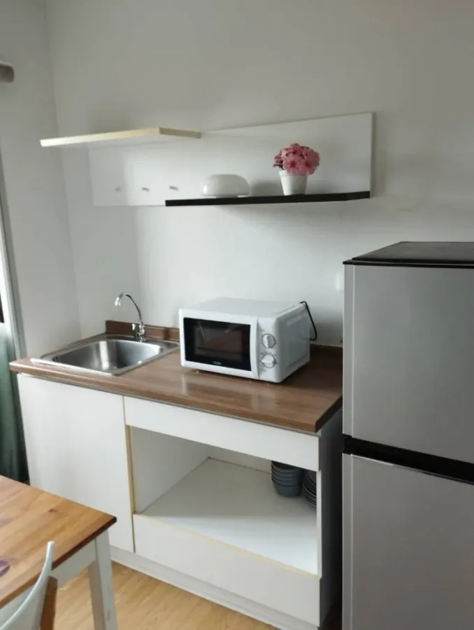 Condo for rent, The Parkland Light Sukhumvit-Paknam, beautiful room, fully furnished, complete electrical appliances, urgently