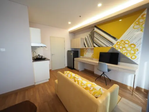 For sale, Lumpini Park Vibhavadi-Chatuchak, city view room, fully furnished. You can only come in and move in quickly.