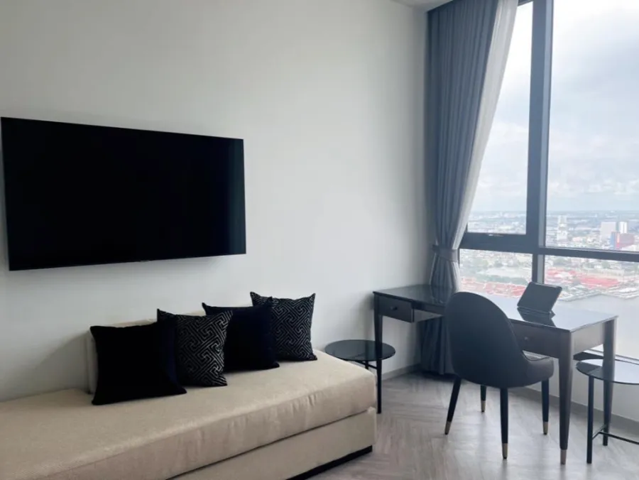 ให้เช่า Chapter Charoennakhon-Riverside ชั้น 38 วิวแจ่ม ห้องแต่ง Style Modern น่าอยู่สุดๆ จองเลย