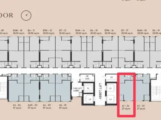 Selling a reservation slip for Aspire Onnut Station, 25th floor, project on Sukhumvit Road. Interested in booking urgently, don't miss it.