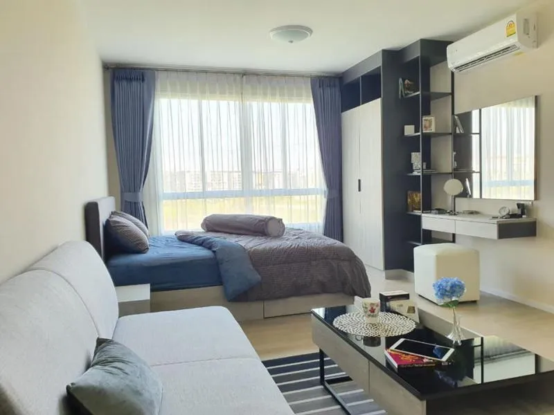 ให้เช่า D Condo Campus Rangsit 1นอน1น้ำ ตกแต่งพร้อมอยู่ จะอยู่เป็นคู่ จะอยู่กับแฟน ก็ชิวสุดๆอ่ะ