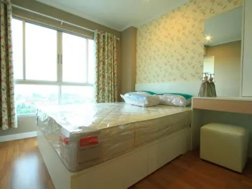 Wow, beautiful room for rent at Lumpini Place Ratchayothin, 1 bedroom, Building A, 11th floor, east, vintage decorated room, ready to move in.