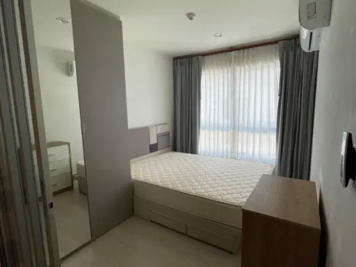 For rent!! Condo Niche ID Sukhumvit 113, 3rd floor, Building C, corner room, clean room, new, ready to move in, don't miss it!!