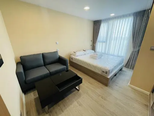 ปล่อยเช่า KAVE TOWN COLONY ห้อง Studio ชั้น 4 วิวนอก ครบ จบ ที่เดียว ลากกระเป๋าใบเดียวเข้าอยู่ได้