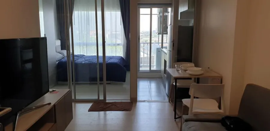 For Rent นิช ไอดี ปากเกร็ด สเตชั่น ชั้น 8 วิวสระว่ายน้ำแจ่มๆ เครื่องใช้ไฟฟ้าครบชุด สนใจรีบจับจองเลย