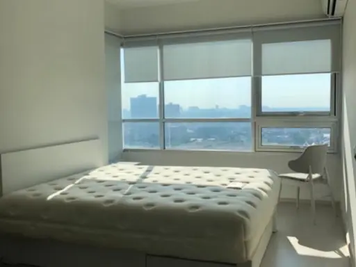 Condo for rent, Chapter One Shine Bang Pho, very bright view, very beautiful room, nicely decorated with furniture, book now.
