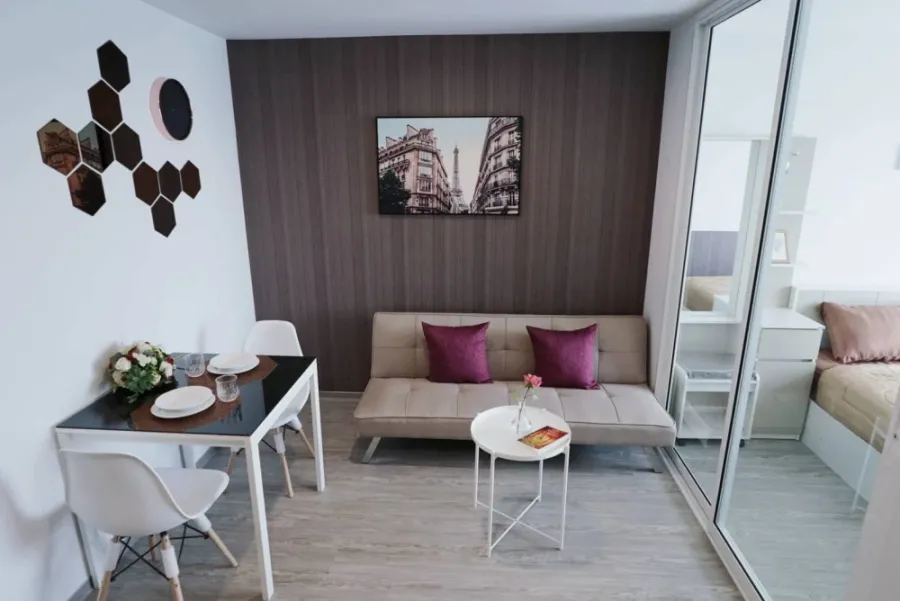 ให้เช่า Regent Home Sukhumvit 97/1 วิวโล่ง เฟอร์ครบ มีเครื่องซักผ้า ตกแต่งพร้อมอยู่แล้วจ้า