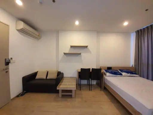 For rent, Ideo Q Chula-Samyan, 22nd floor, beautiful Chula-Yaowarat view, STUDIO room, simply decorated, very livable, urgent. images