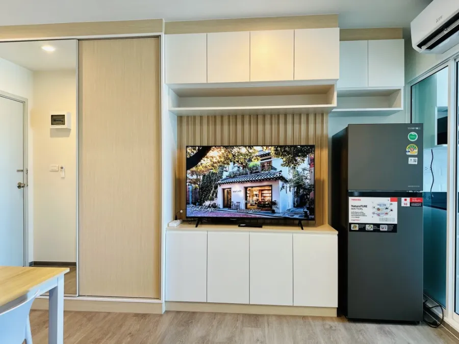 For rent: Regent Home Bangna, 1 bedroom, 1 bathroom, with high-quality built-in furniture. Book now!