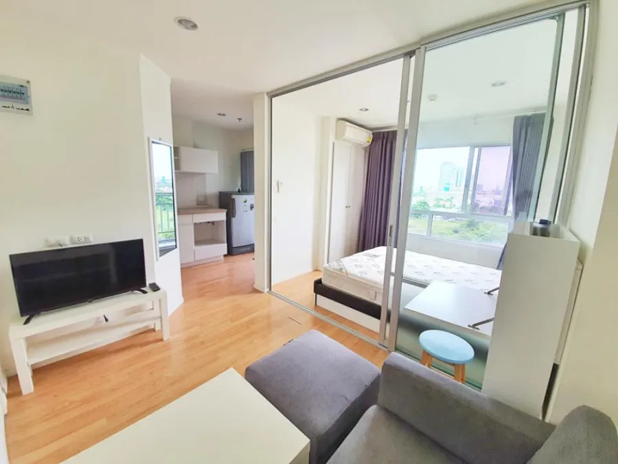 Condo for rent, Lumpini Ville Sukhumvit 77, beautiful room, ready to move in, complete form, near BTS, don't miss it!