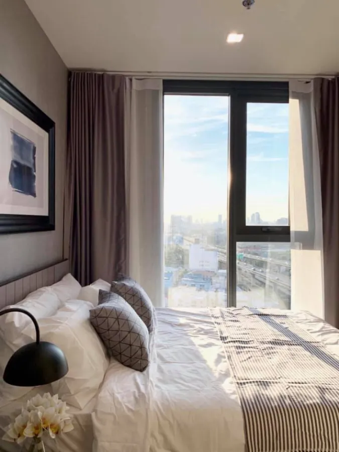 Condo for rent, The Base Rama 9 - Ramkhamhaeng, high floor, beautiful view, well decorated, built-in, fully furnished, don't miss it!!