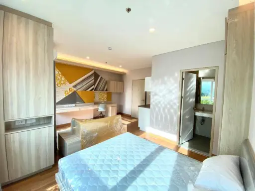 For rent Lumpini Park Vibhavadi-Chatuchak. Garden view, close to nature, 1st floor, no need to walk far, very convenient. If interested, don't miss it.