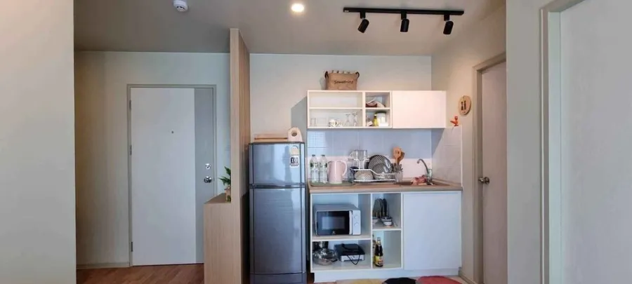 Condo for rent, Lumpini Ville Suksawat-Rama 2, 26th floor, city view, minimalist style room, book now.
