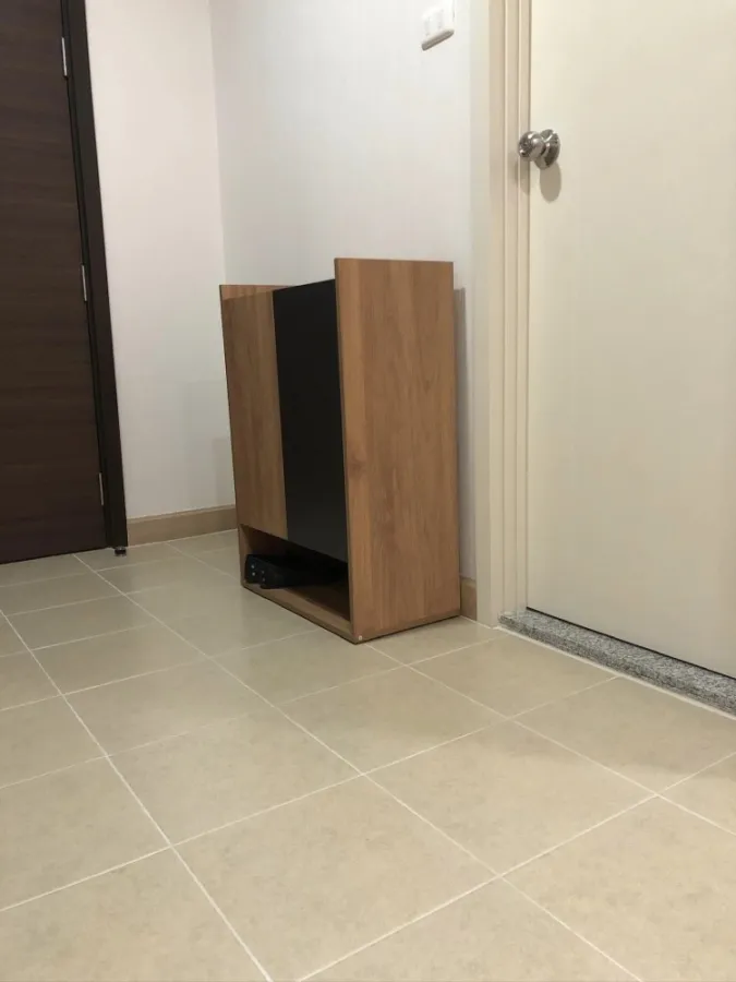 For rent, Supalai Park, Talat Phlu Station, 12th floor, north balcony Big screen TV. Satisfied. Ready to move in, book now.
