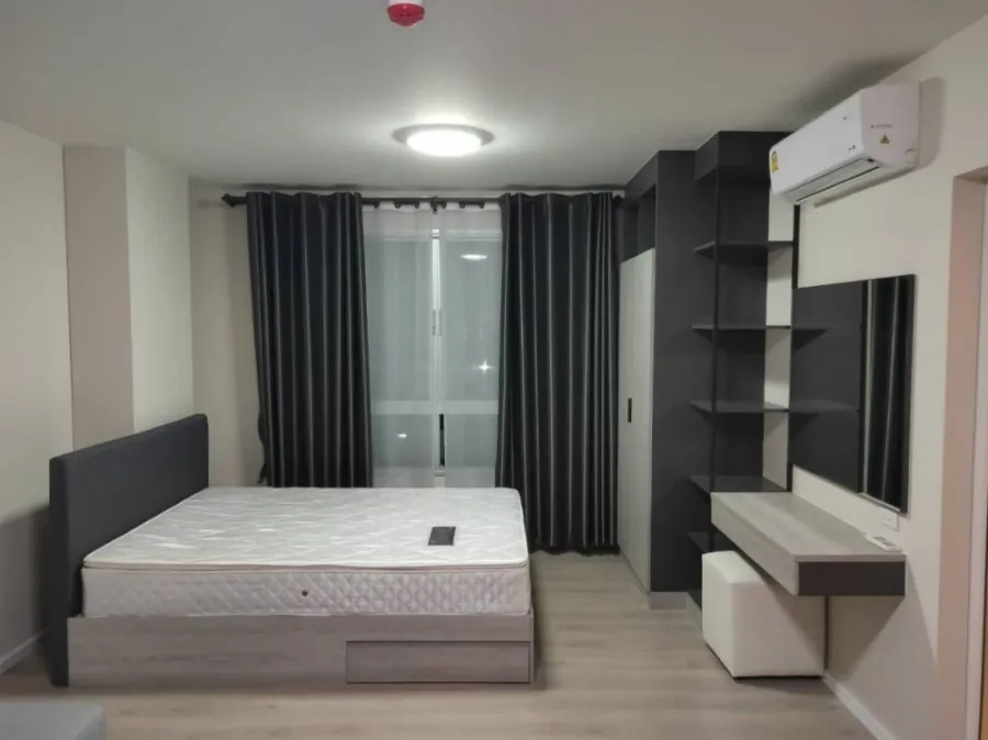Dcondo Campus Resort Rungsit ชั้น 8 ตึก A วิวมหาลัยธรรมศาสตร์ ตกแต่งทูโทน ห้องมุมเป็นส่วนตัวมาก ด่วน