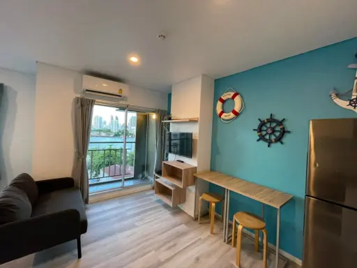 Condo for rent, Lumpini Ville Ratburana - Riverview 2, fully furnished, ready to move in, reasonable price, do not miss