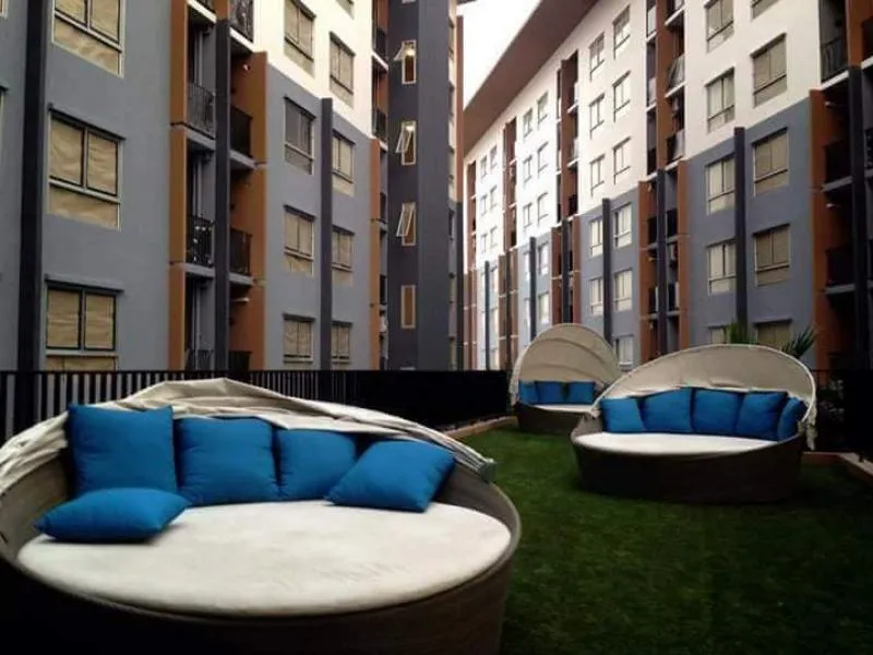 ให้เช่า Plum Condo Bangyai Station ตกแต่งห้องครัวและห้องนั่งเล่นพร้อมอยู่ มาแต่ตัวเข้าอยู่ได้เลยด่วน