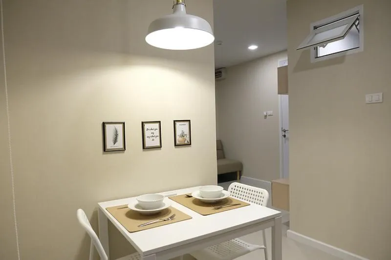 Condo for rent, JW condo@Donmuang, new room, decorated in white tones, looks clean, very nice !!