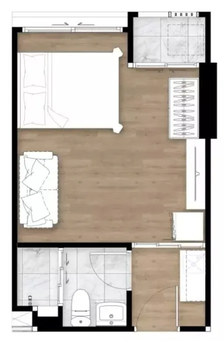 ขายดาวน์ Condo Monte’ RSU ห้อง STUDIO ชั้น 7 เดินทางสะดวกสบาย ใกล้มหาลัย รีบจับจองเลยจ้า