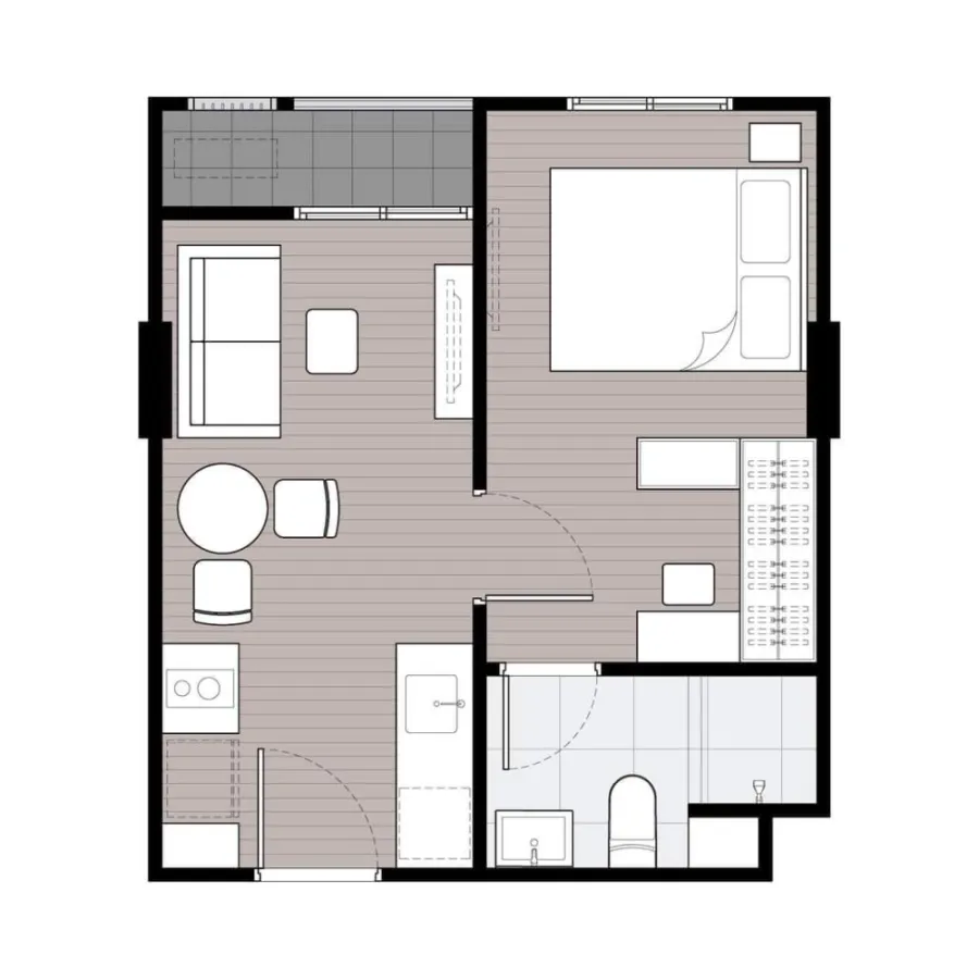 Selling down payment New Cross Khu Khot Station, 7th floor, Building D, good project, nice location. If interested, reserve now, don't miss it.