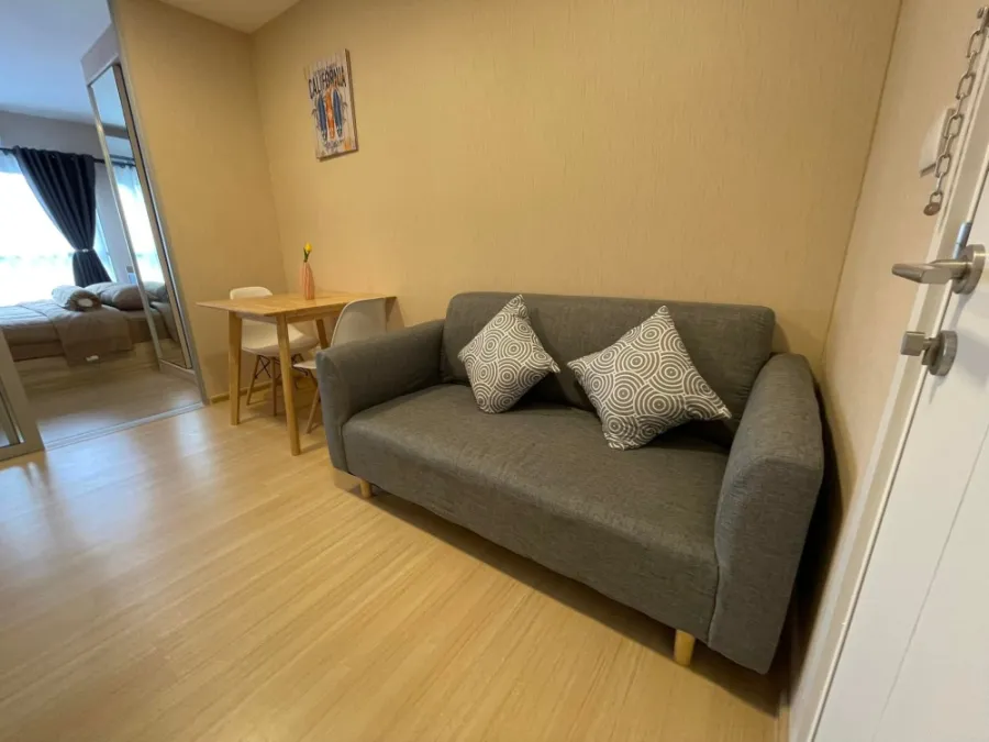 Plum Condo Rangsit Fresh ให้เช่า ชั้น 4 วิวนอก ติดวอลเปเปอร์ทั้งห้อง พร้อมที่นอนอย่างดี รีบจองเลย