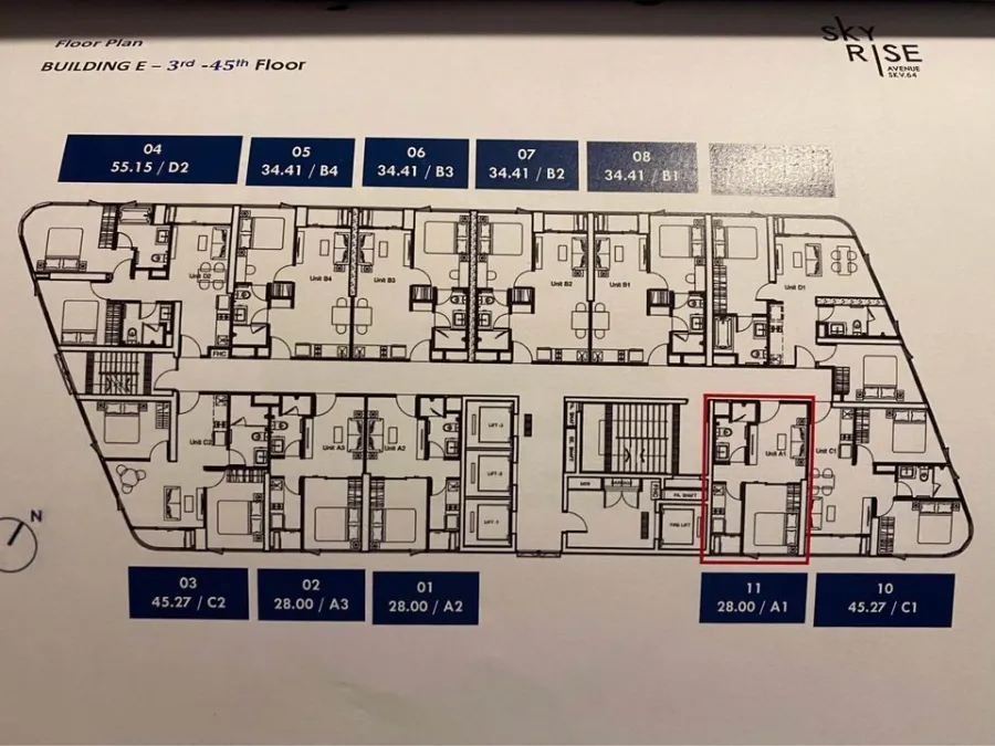 ขายดาวน์ Skyrise Avenue Sukhumvit 64 ชั้น 20 ห้องกั้นเป็นสัดส่วน เดินทางสะดวกสบายสุดๆ ห้ามพลาด