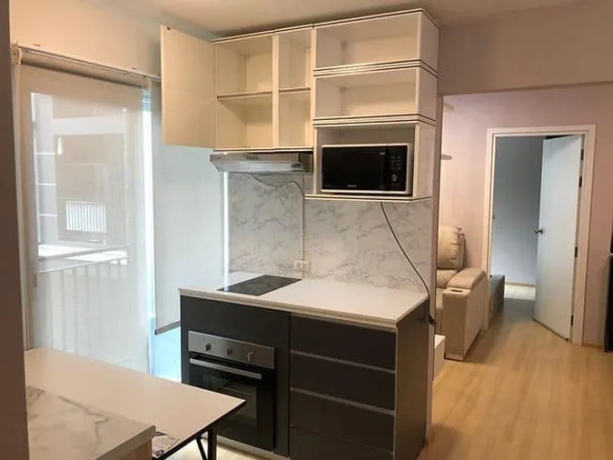 Beautiful room for sale, Plum Condo Chaengwattana Station, 2 bedrooms, good furniture. Who gets to be happy, urgent!!
