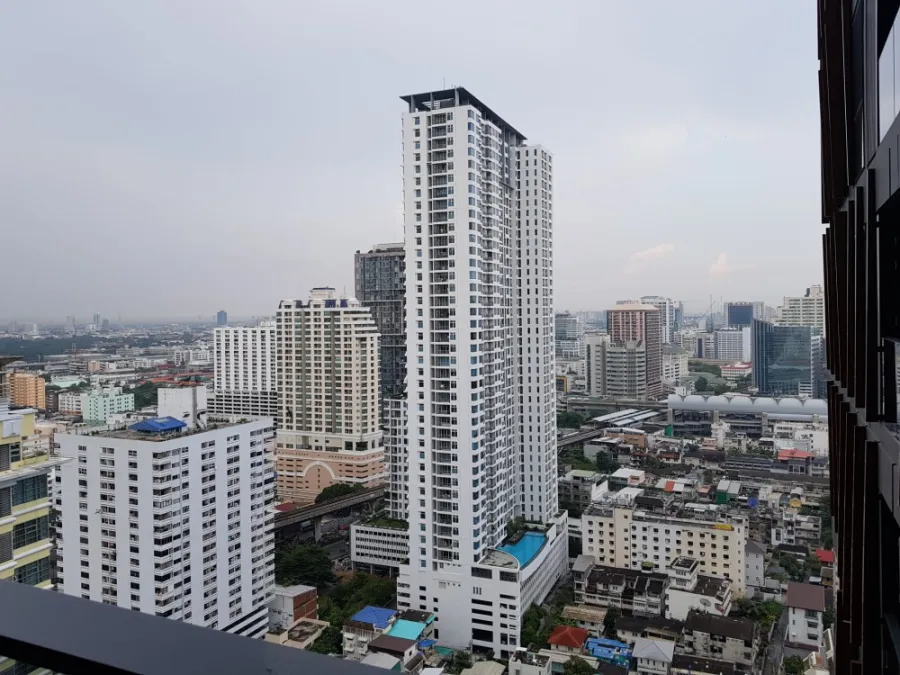 For sale, for rent, Condo The Line Ratchawithi, beautiful room, decorated, ready to move in, first come first served.