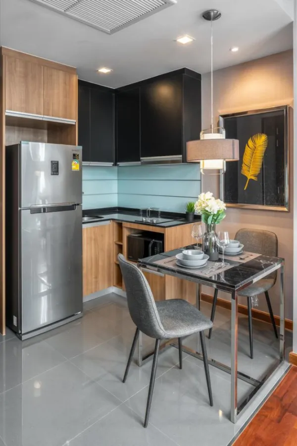 For rent Wish Signature Midtown Siam, beautiful room, luxurious decoration, very high class, fully furnished and electrical appliances, book now.