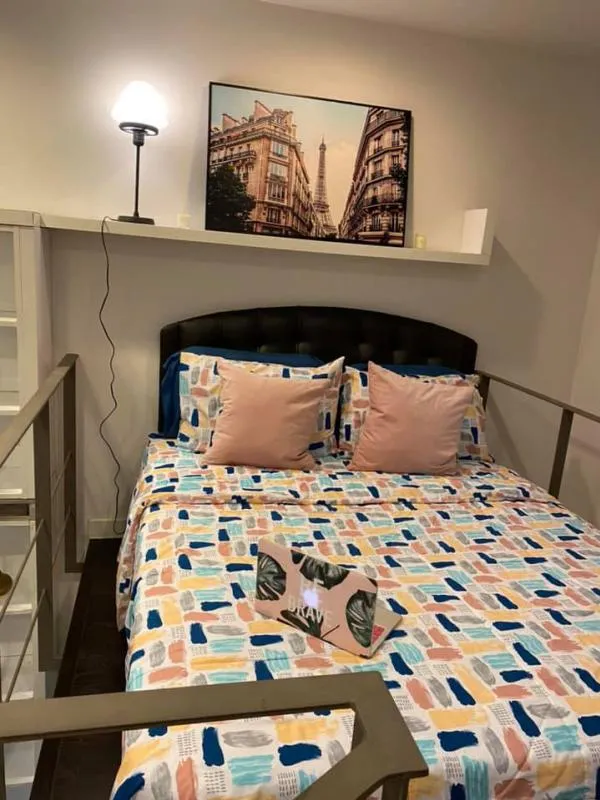 Rent Condo Ashton Morph 38, beautiful room, beautiful decoration, garden view, high ceiling, not uncomfortable The atmosphere is very pleasant.