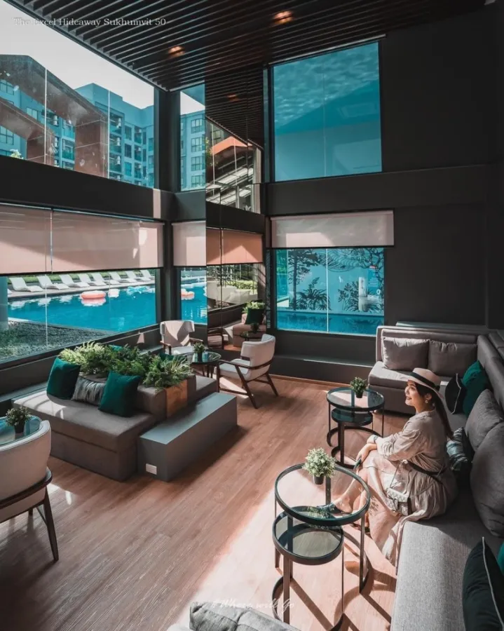 For rent The Excel Hideaway Sukhumvit 50 ห้องวิวทุ่งหญ้าและแม่น้ำ พร้อมส่วนกลางสุดปัง พลาดไม่ได้แล้ว