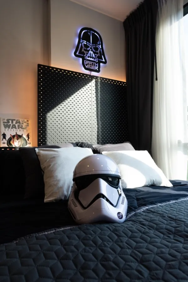 Cave Ava for rent, pool view, beautifully decorated room, very stylish, tone controlled colors, good like this, hurry and reserve before it slips away