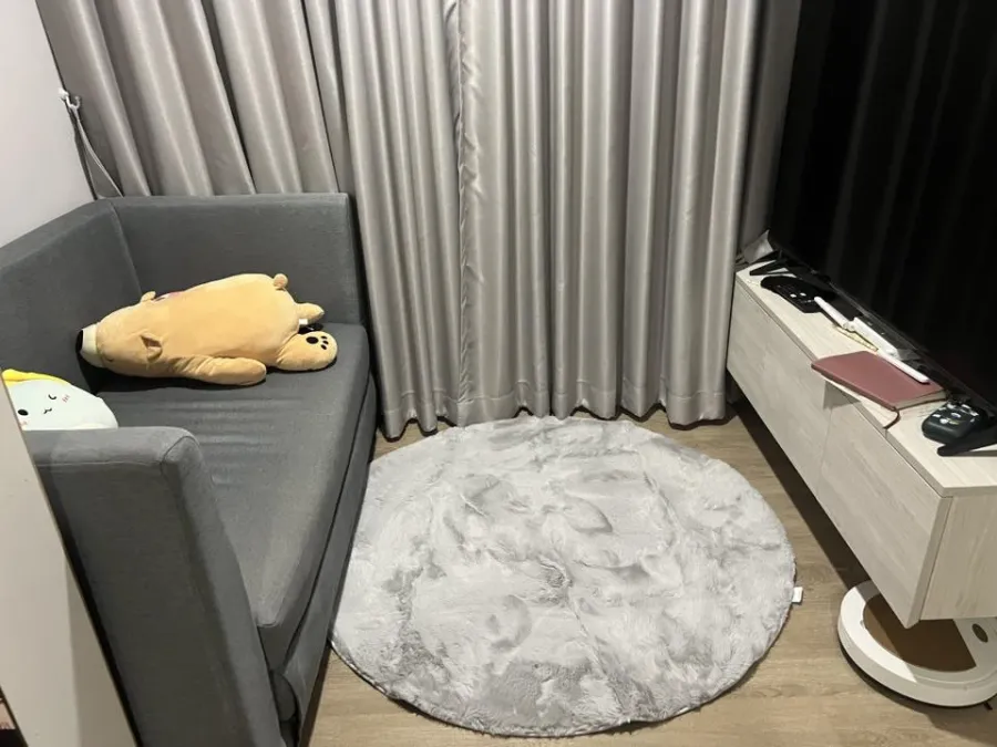 For rent: IVORY Ratchada 32 One bed plus, corner room with privacy. Everything is complete here. Hurry and book now. Don't miss out.