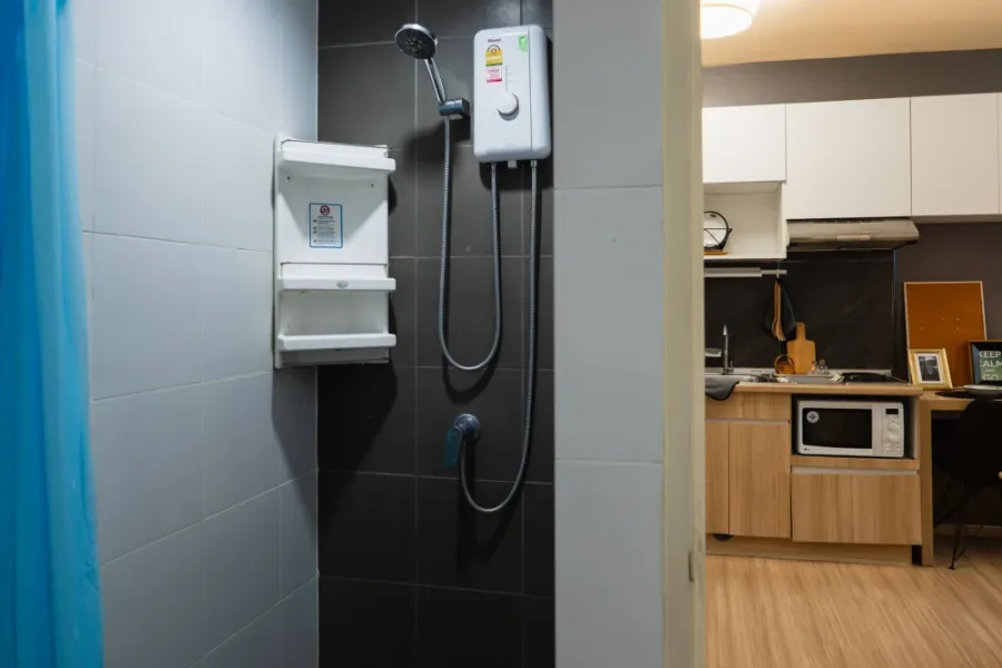 Condo for sale: A Space Play Ratchada-Sutthisan. Fully furnished in Modern Scandinavian style, emphasizing simplicity, warmth, and comfort, creating a