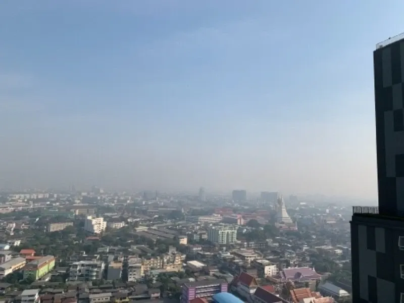 For rent Elio Sathorn-Wutthakat Building A, 29th floor, corner room, beautiful view, good wind, wallpaper in the whole room, hurry up!