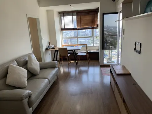 Condo for sale, U Delight Rattanathibet, 2 bedrooms, 1 bathroom, lots of usable space, reserve first, own first.