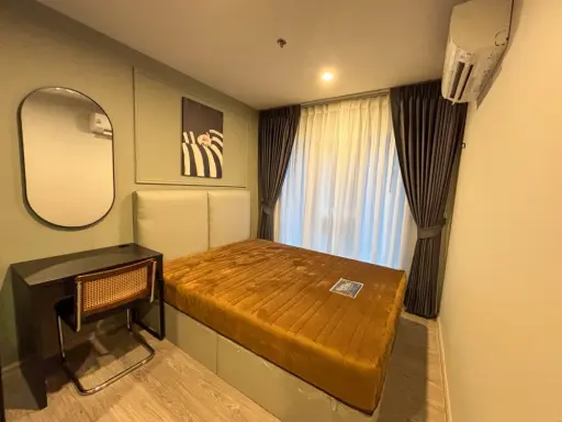 ให้เช่า Regent Home Bangna 1 ห้องนอน 1 ห้องน้ำ ตกแต่งคุมโทน เห็นวิวสระว่ายน้ำ รีบจองเลยตอนนี้