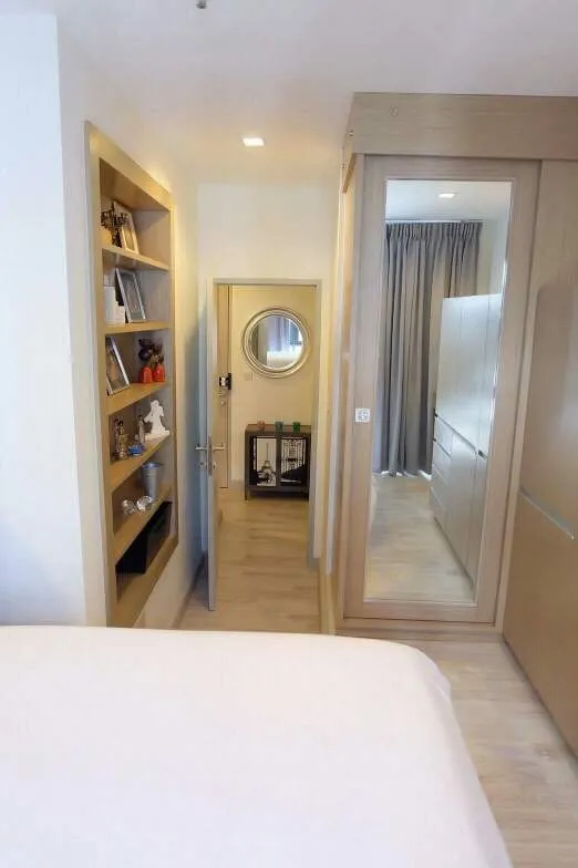 For rent, Ideo Mobi Rama 9, duplex room, high floor, fully furnished, ready to move in. You can move in with just one bag.