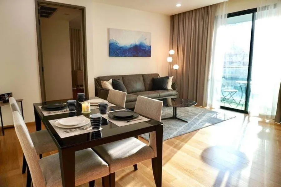 For rent, Mieler Sukhumvit 40, spacious room, feels like home. Well decorated If you can't make a reservation, hurry up.