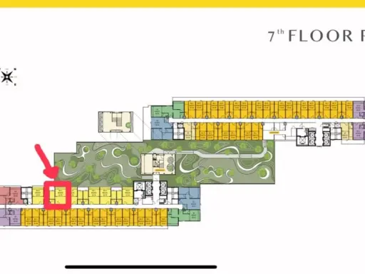 Selling down payment Noww Mega 7th floor, garden view, good project, worth living, if interested, hurry and reserve now, don't miss out, urgent.
