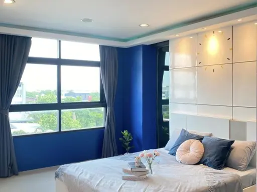 For rent, Baan Navatara, Building D, 7th floor, beautiful room, complete with furniture and electrical appliances. Book now, don't wait.