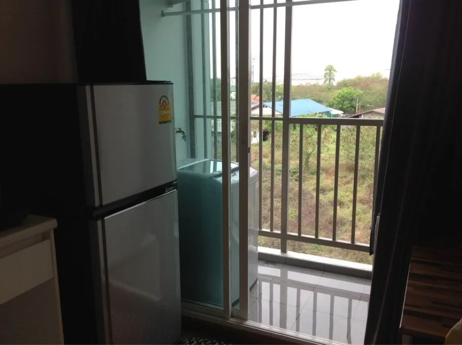 For sale, for rent, The Trust Condo, Nakhon Pathom, green area view, very comfortable, fully furnished, this price is a must hurry.