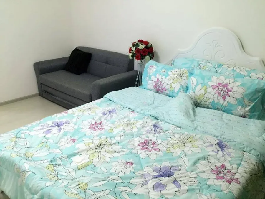 For rent Aspire Ladprao 113 perfectly decorated. with good furniture sofa bed Book in advance