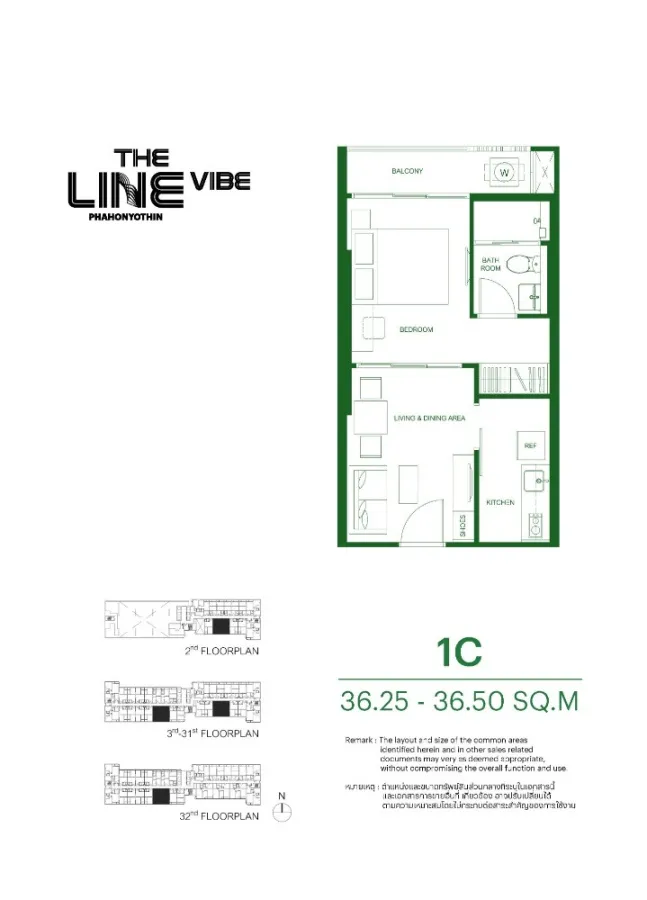 ขายดาวน์ The line vibe 1 ห้องนอน 1 ห้องน้ำ ชั้นสูง ได้วิวดี รีบมาจับมาจองเป็นเจ้าของได้แล้ววันนี้