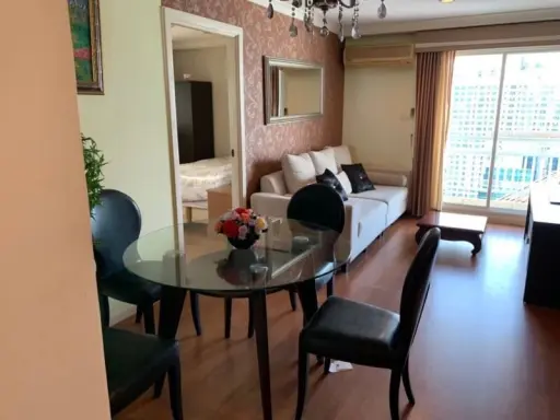 Condo for rent, Grand Park View Asoke, very high floor, the best view, fully furnished, can move in