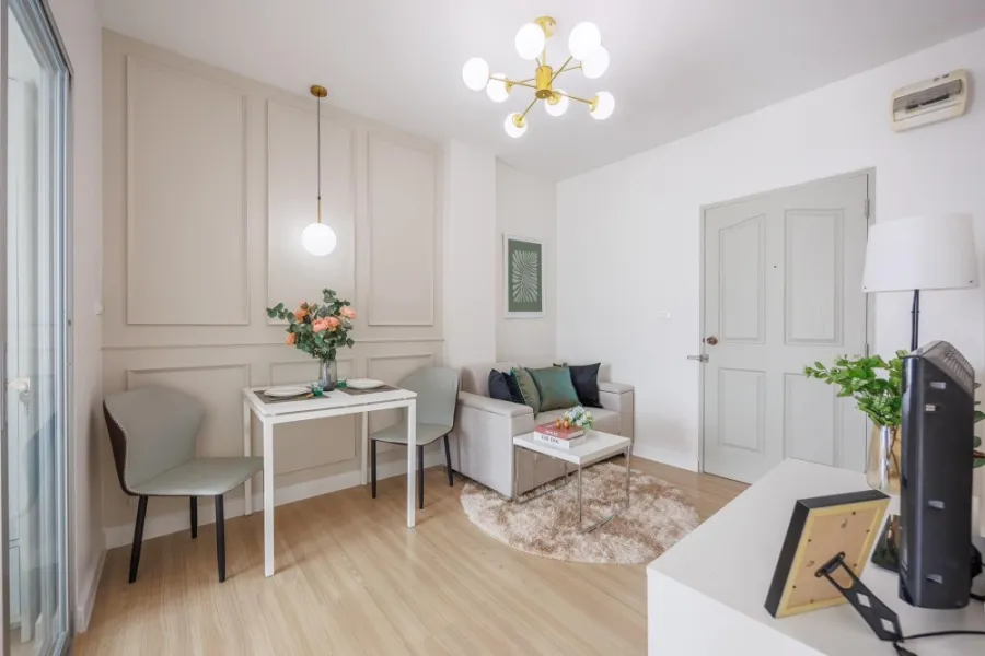 Sale The kith sukhumvit 113, 6th floor, open view, pleasing to the eye, decorated in a minimalist style, beautiful wall paneling, hurry and reserve qu